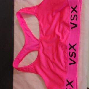 VS Sports Bra Fluorescent Pink Workout Bra VSX Sport Bra VS Hot Pink Top VS Top